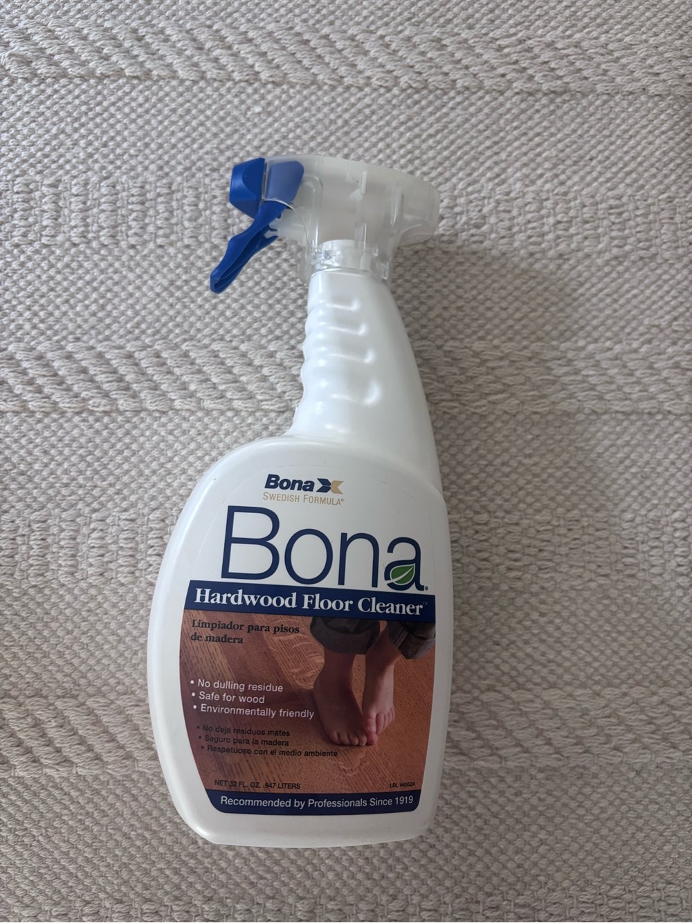 Bona Hardwood Floor Cleaner Spray Bottle 32oz Original Formula WM700051171